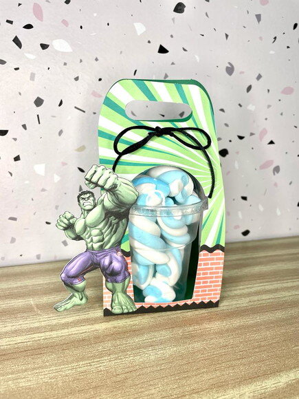 Arquivo de Corte Caixa Copo Bolha Hulk #3210