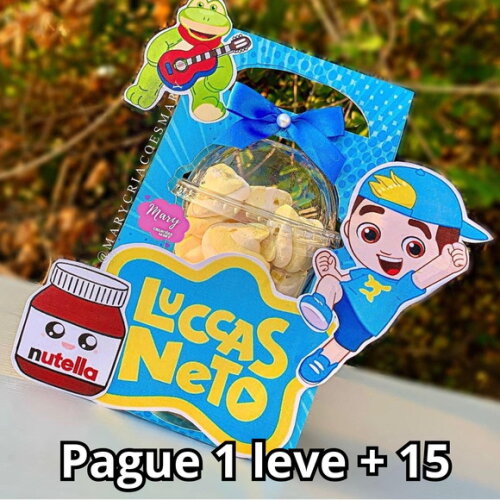 Arquivo de Corte Caixa Copo Bolha Luccas Neto #3169