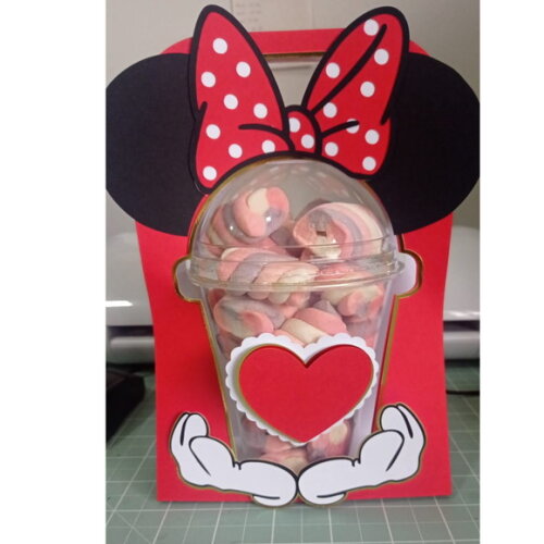Arquivo de Corte Caixa Copo Bolha Minnie #3819