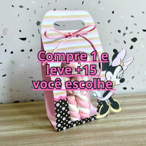 Arquivo de Corte Caixa Copo Bolha Minnie Rosa #3213