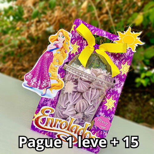 Arquivo de Corte Caixa Copo Bolha Rapunzel #3173