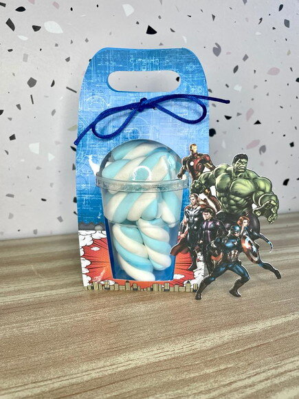 Arquivo de Corte Caixa Copo Bolha Vingadores #3228