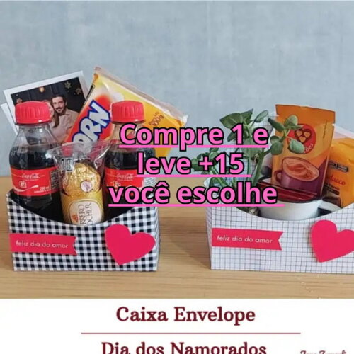 Arquivo de Corte Caixa Envelope Dia dos Namorados #6757