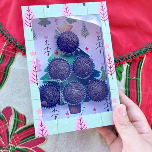 Arquivo de Corte Caixa Doces Arvore de Natal #7411