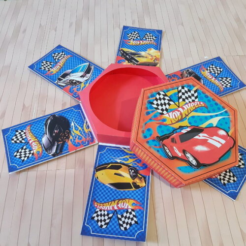 Arquivo de Corte Caixa Explosão Hot Wheels #2087