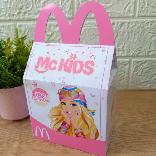 Arquivo de Corte Caixa Mc Lanche Feliz Barbie #7592