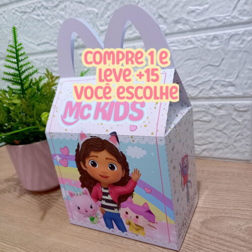 Arquivo de Corte Caixa Mc Lanche Feliz Gabby #7589