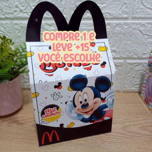 Arquivo de Corte Caixa Mc Lanche Feliz Mickey #7583