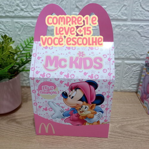 Arquivo de Corte Caixa Mc Lanche Feliz Minnie Rosa #7587