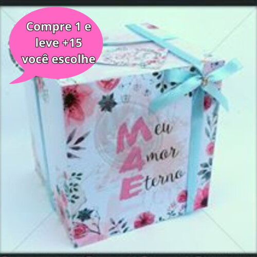 Arquivo de Corte Caixa Presente Dia das Mães #3926