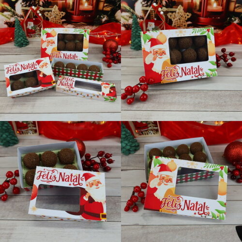 Arquivo de Corte Caixas para Doces Natal #3521