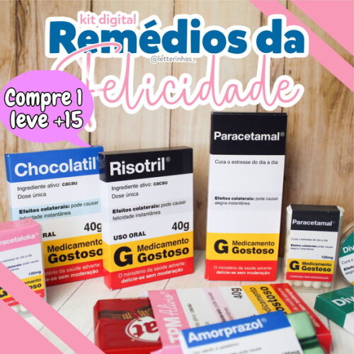 Arquivo de Corte Caixas Remédio da Felicidade #3554