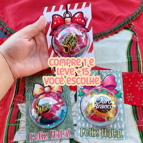 Arquivo de Corte Card Bola de Natal Bombom #7403