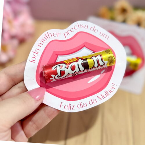 Arquivo de Corte Card Chocolate Baton Dias da Mulheres #7746