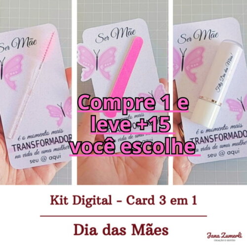 Arquivo de Corte Card Mini Lixa Dia das Mães 2025 #6678