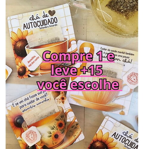 Arquivo de Corte Cards Chá - Setembro Amarelo 2025 #7036