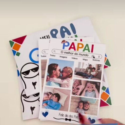 Arquivo de Corte Cartão Google Papai #6937
