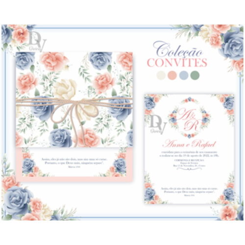 Arquivo de Corte Convite Casamento #1256