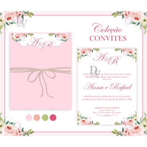 Arquivo de Corte Convite Casamento #1258