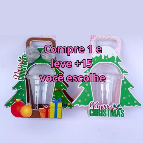 Arquivo de Corte Copo Bolha Natal #5696