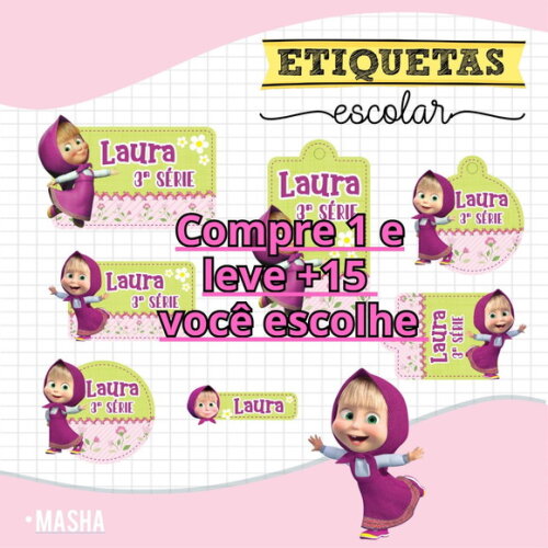 Arquivo de Corte Etiquetas Menina #6712