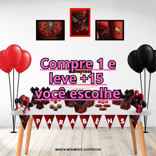 Arquivo de Corte Festa Homem Aranha #7080