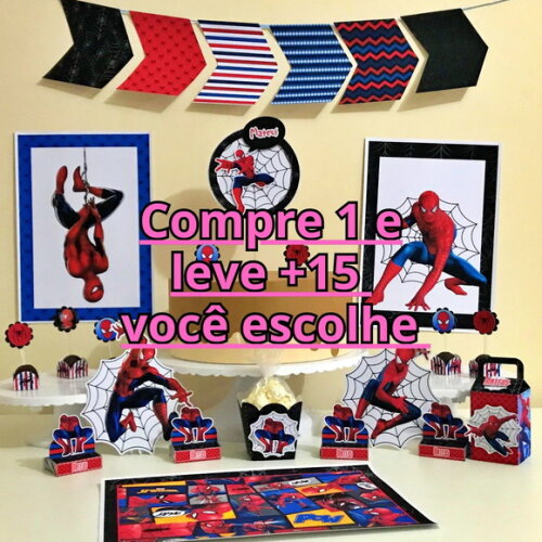 Arquivo de Corte Festa Homem Aranha #7087