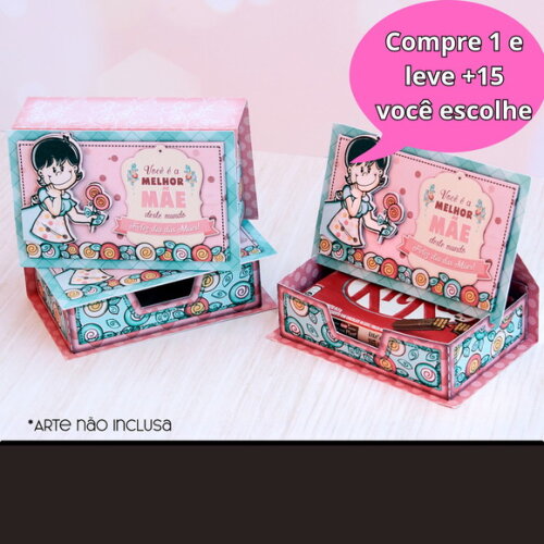 Arquivo de Corte Kit Kat Dia das Mães #3943
