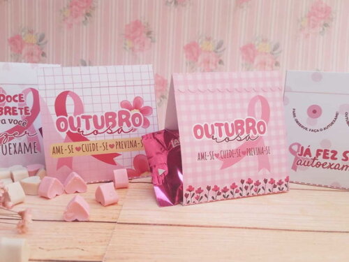 Arquivo de Corte Lapela Bombom Outubro Rosa #3185