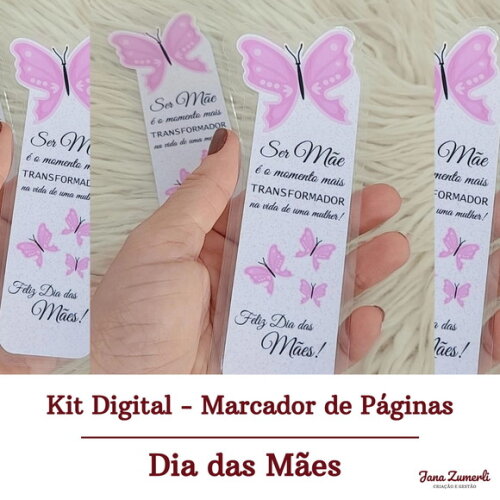 Arquivo de Corte Marcador de Pagina Dia das Mães #6683