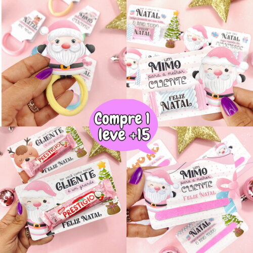 Arquivo de Corte Mimos de Natal Rosa #3557