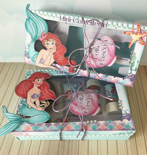 Arquivo de Corte Mini Confeiteiro Ariel Pequena Sereia #110