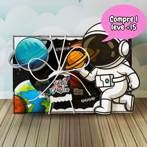 Arquivo de Corte Mini Confeiteiro Espaço Astronauta #134