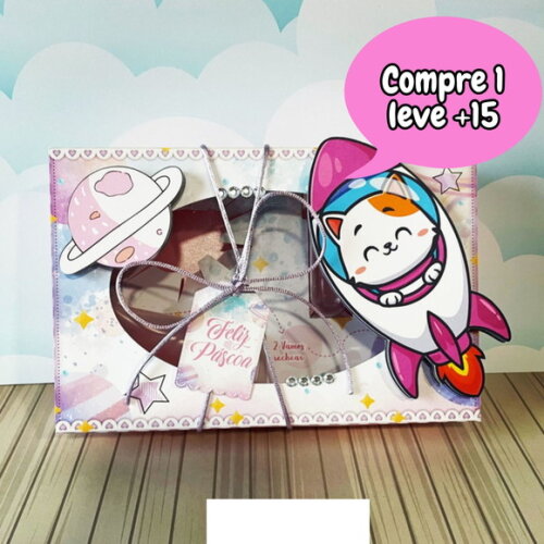 Arquivo de Corte Mini Confeiteiro Gatinha no Espaço #164
