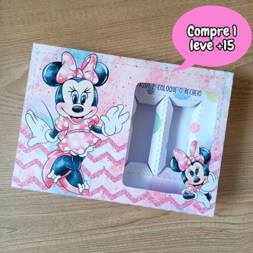 Arquivo de Corte Mini Confeiteiro Minnie Rosa #3703