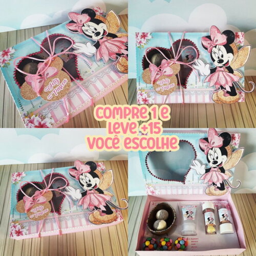 Arquivo de Corte Mini Confeiteiro Minnie Rosa Fada #112