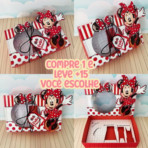 Arquivo de Corte Mini Confeiteiro Minnie Vermelha #6587