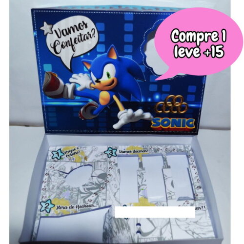 Arquivo de Corte Mini Confeiteiro Sonic #133