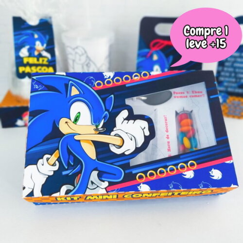 Arquivo de Corte Mini Confeiteiro Sonic #147