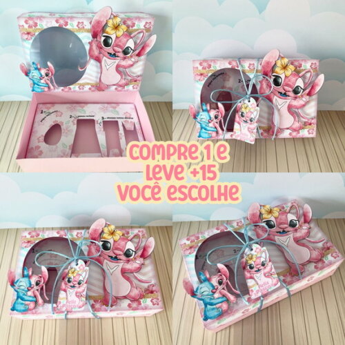 Arquivo de Corte Mini Confeiteiro Stitch Rosa #3995