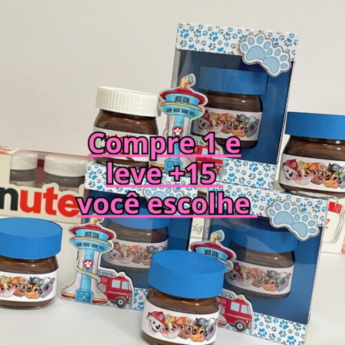 Arquivo de Corte Mini Nutella #5663