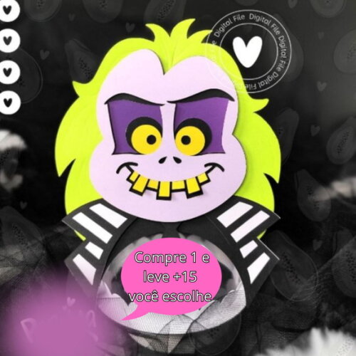 Arquivo de Corte Porta Doce Halloween #5407