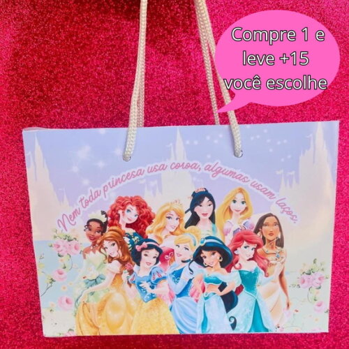 Arquivo de Corte Sacola Princesas #4749
