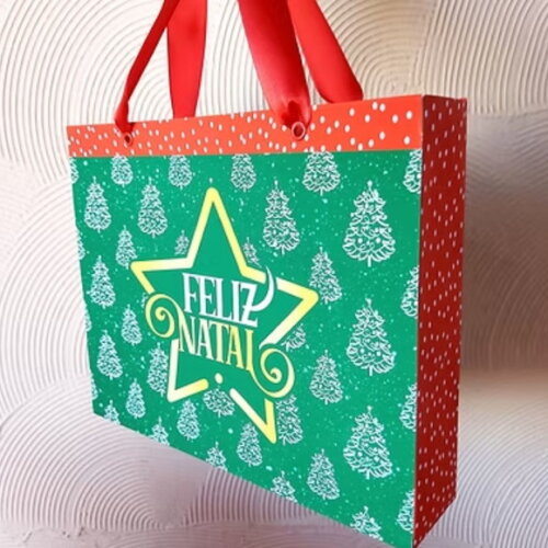 Arquivo de Corte Sacolinha Natal #7385