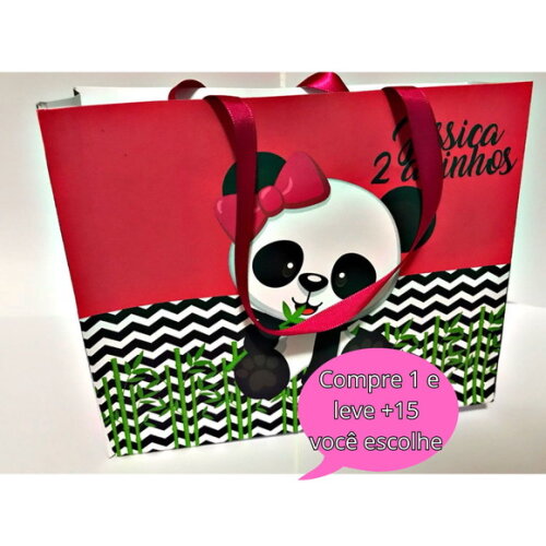 Arquivo de Corte Sacolinha Panda Rosa #5100