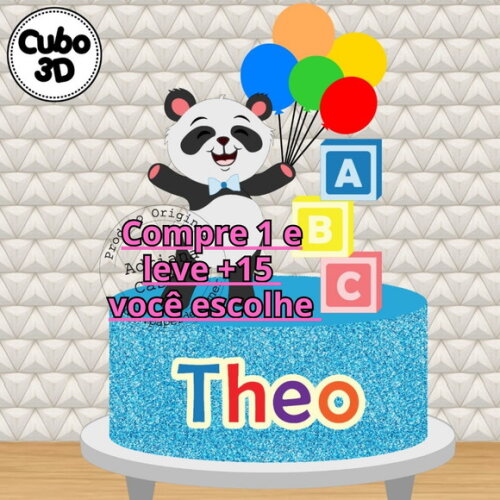 Arquivo de Corte Topo de Bolo Abc #6069