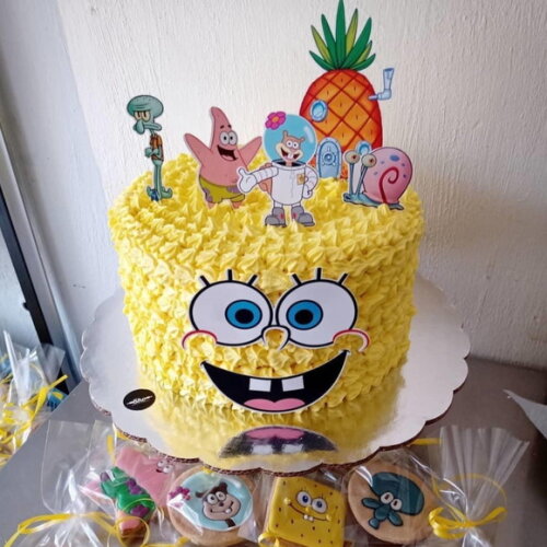 Arquivo de Corte Topo de Bolo Bob Esponja #7358
