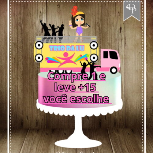 Arquivo de Corte Topo de Bolo Carnaval #6449