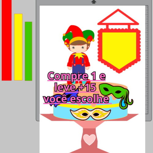 Arquivo de Corte Topo de Bolo Carnaval #6455