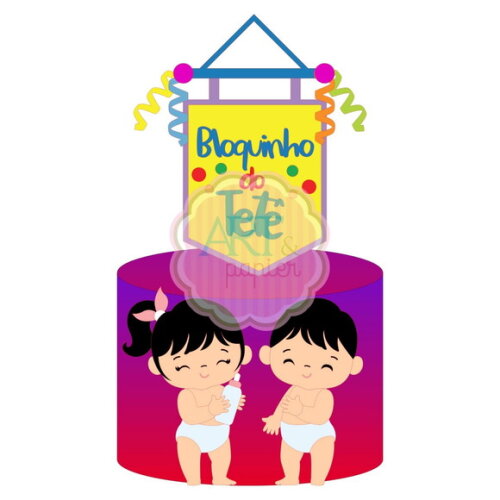 Arquivo de Corte Topo de Bolo Carnaval #6456